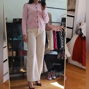 Pink Ferragamo Cashmere Cardigan